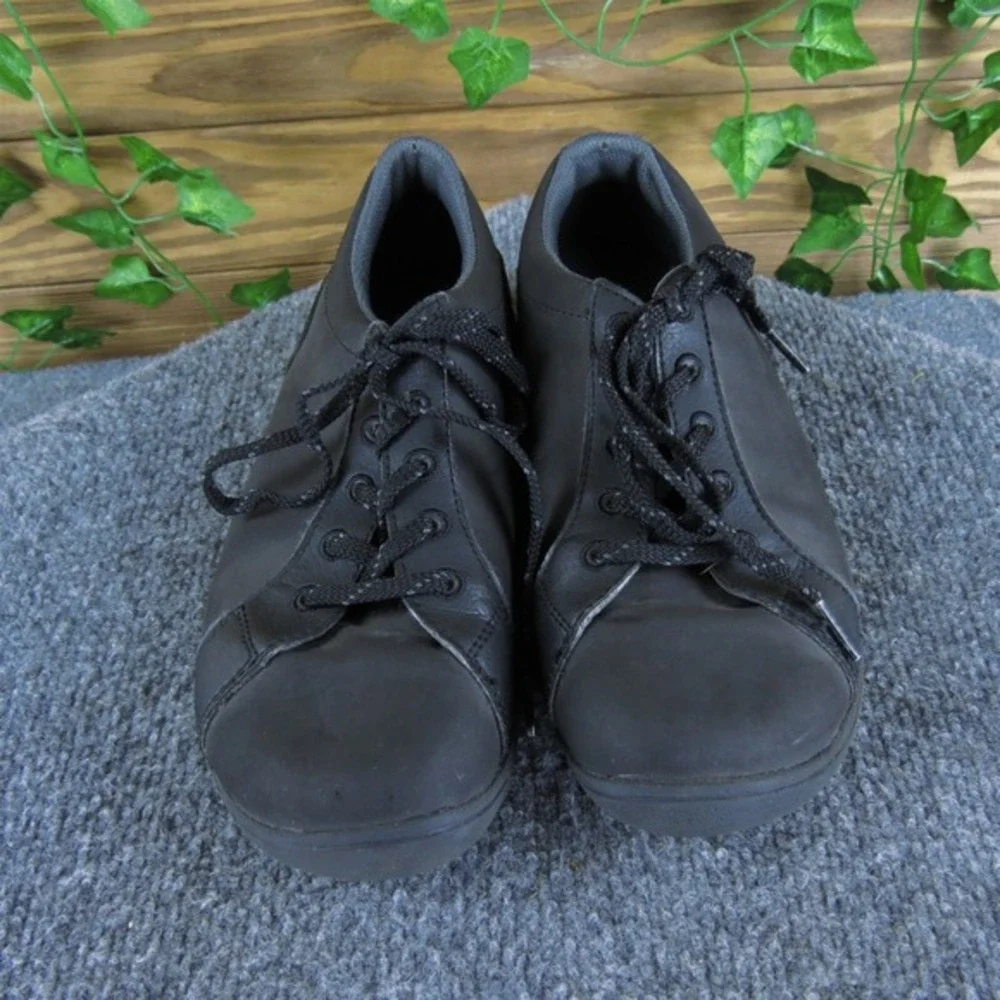 KEEN Sneaker  Boys Y 5 Medium Athletic Black‎ Leather Lace Up